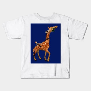 Carousel Animal Giraffe Photo Kids T-Shirt